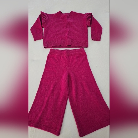 GapKids Vibrant Pink Knit Sweater and Pants Set 2T - Picture 1 of 7